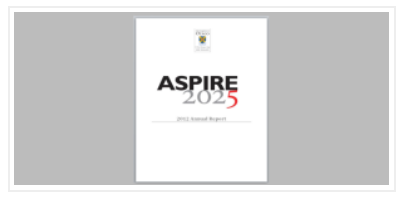 Image - ASPIRE2025 Annual Report 2012